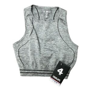 Four Laps - NWT - Gray Women's Sports Bra/Top Size M/L